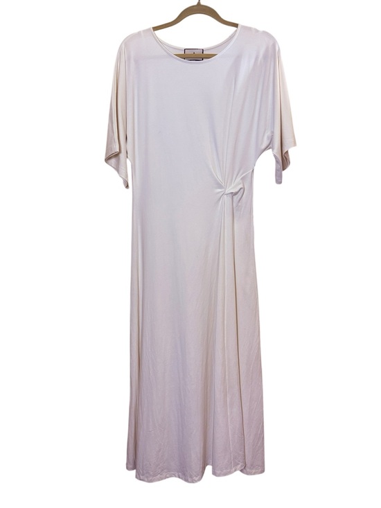 Tuckernuck Dresses & Skirts - Tuckernuck Women’s Cream Streamlined Cotton Blend Gathered Waist Maxi Dress sz S
